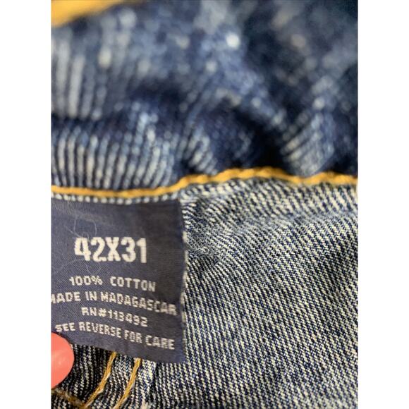 RK‎ Brand Jeans Mens 38 x 30 Relaxed Fit Medium Wash Denim Workwear - Picture 5 of 13